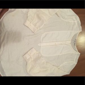 Ann Taylor Loft Cream Blouse